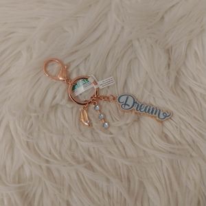 💙FIRM! NWT DISNEY PARKS CINDERELLA DREAM KEYCHAIN/BAG CHARM (DISCONTINUED)